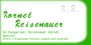kornel reisenauer business card